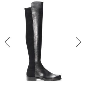 Auth. Stuart Weitzman Black Tall 5050 Boots 7.5